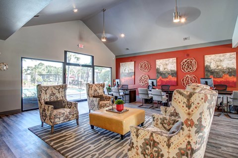 Community Clubroom at 2400 Briarwest Apartments, Texas, 77077